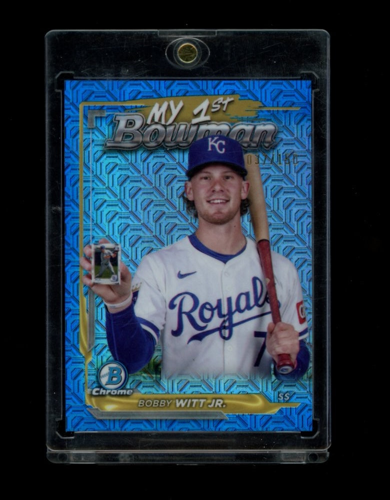 2024 Bowman Chrome Bobby Witt Jr. My 1st Bowman Blue Refractor #/150