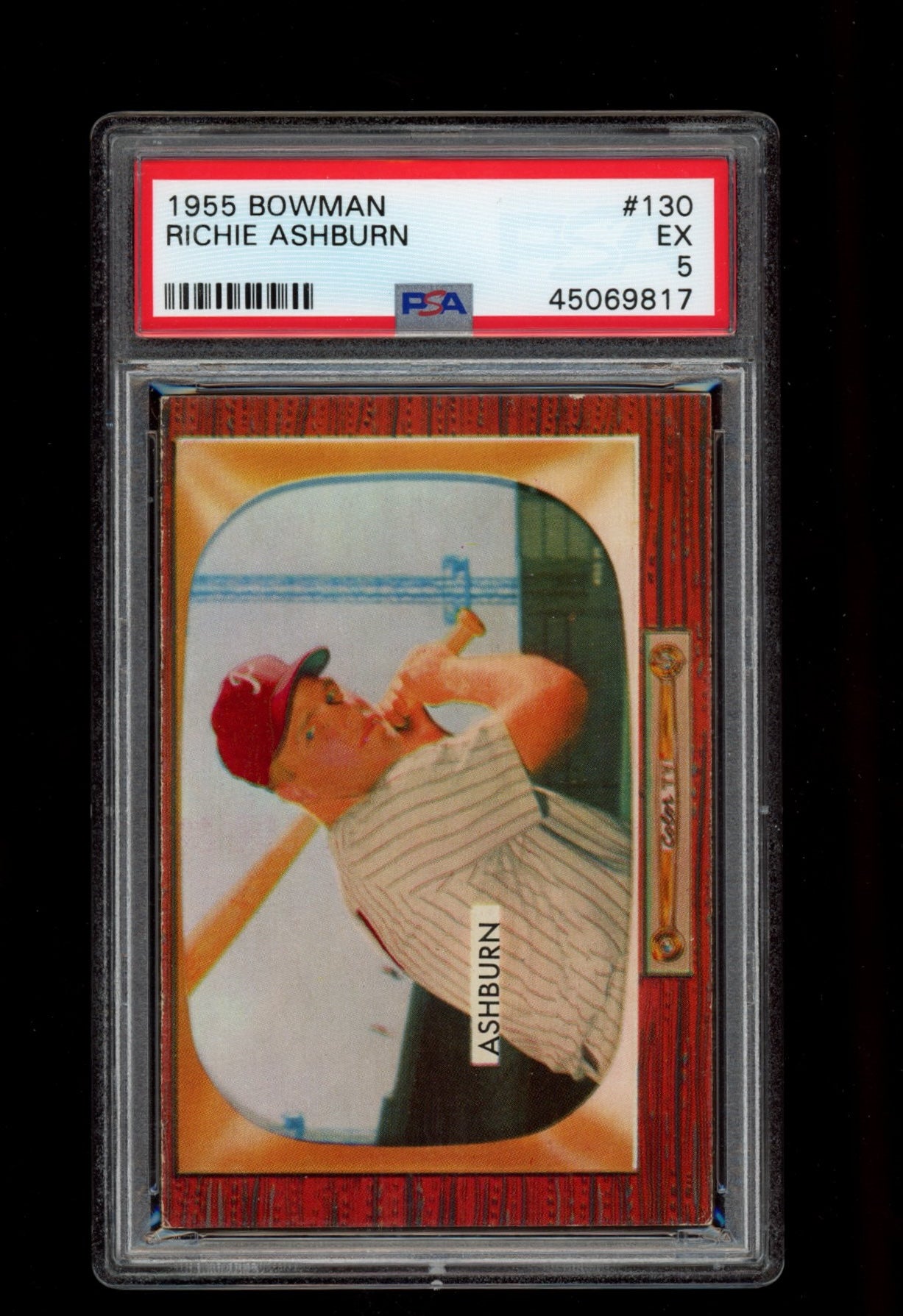 1955 Bowman #130 Richie Ashburn PSA 5
