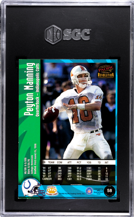1998 Pacific Revolution #58 Peyton Manning SGC 9