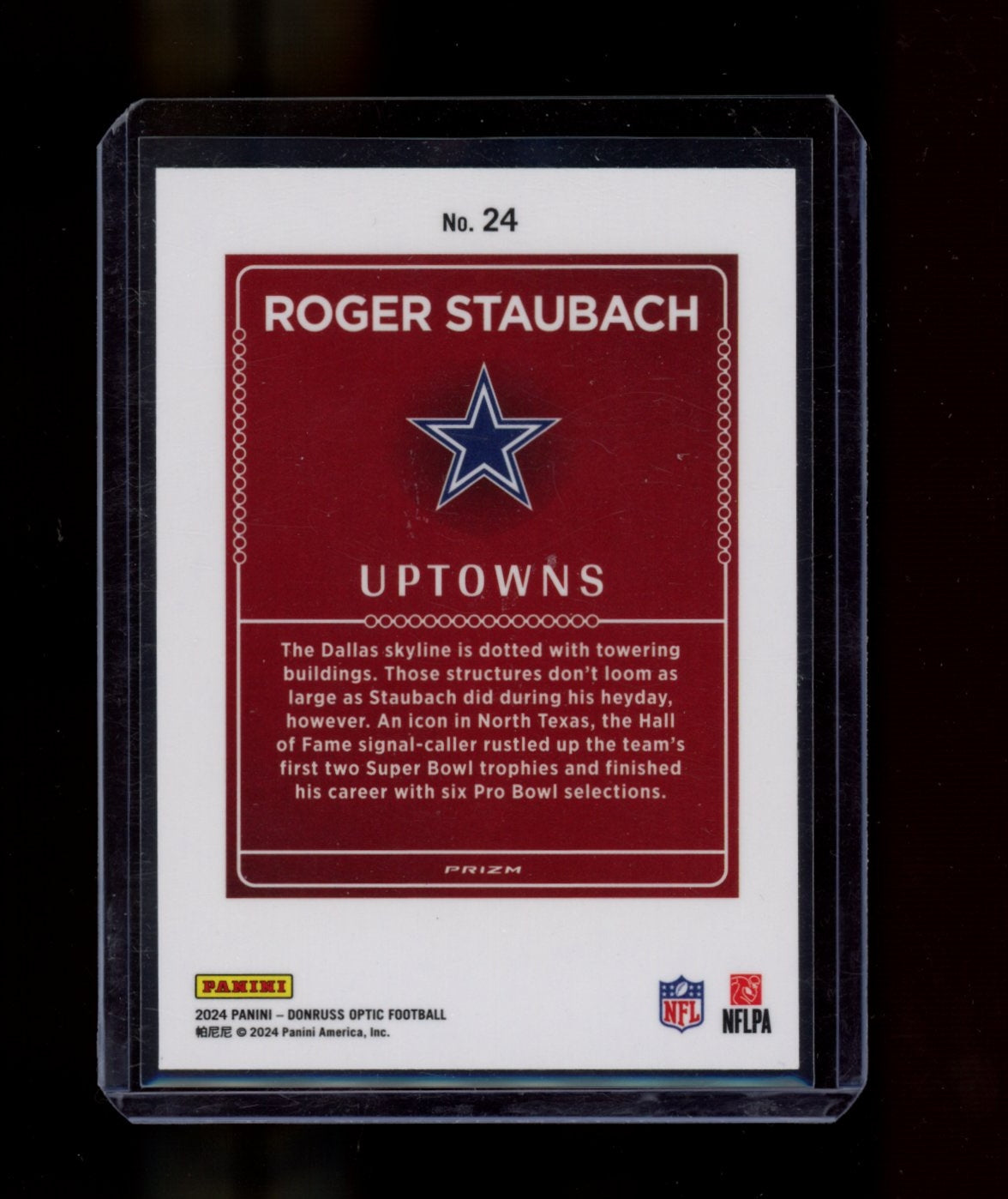 2024 Donruss Optic #24 Roger Staubach Uptowns