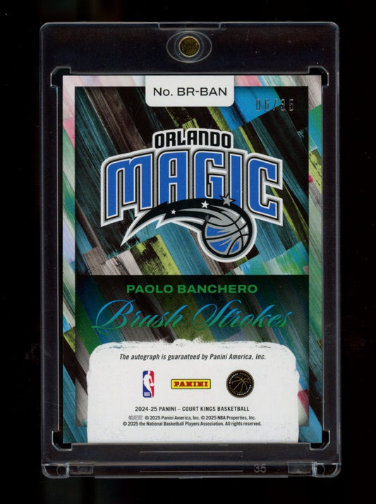 2024-25 Panini Court Kings #BR-BAN Paolo Banchero Brush Strokes Violet #/35