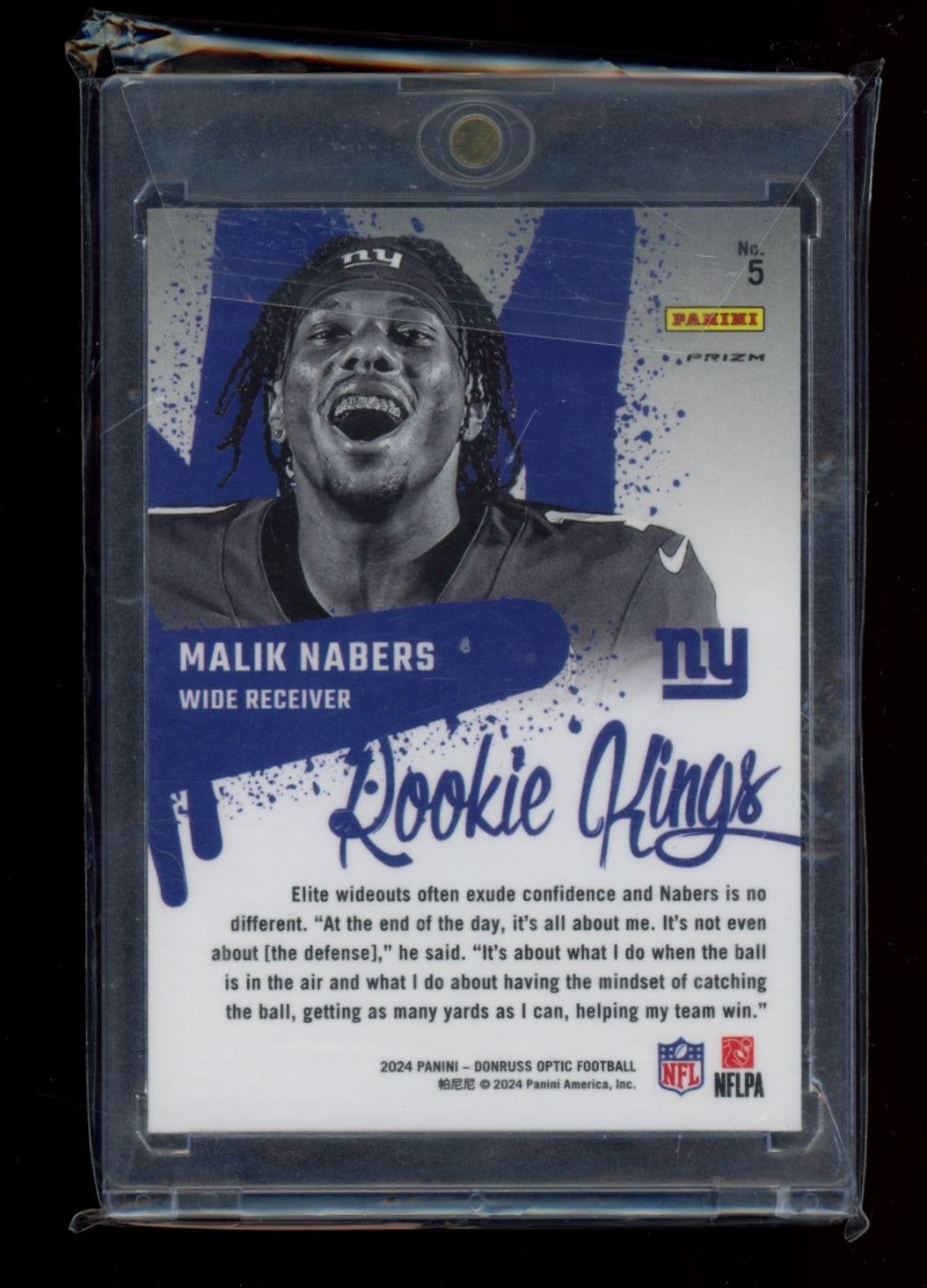 2024 Donruss Optic #5 Malik Nabers Rookie Kings