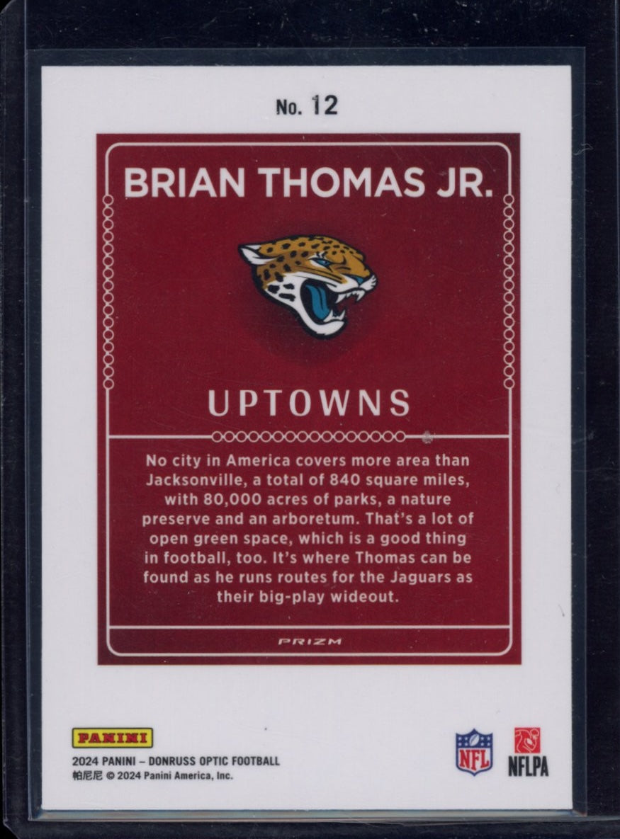 2024 Donruss Optic #12 Brian Thomas Jr. Uptowns
