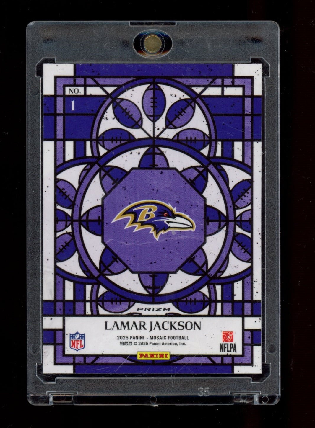 2025 Panini Mosaic - Stained Glass #1 Lamar Jackson