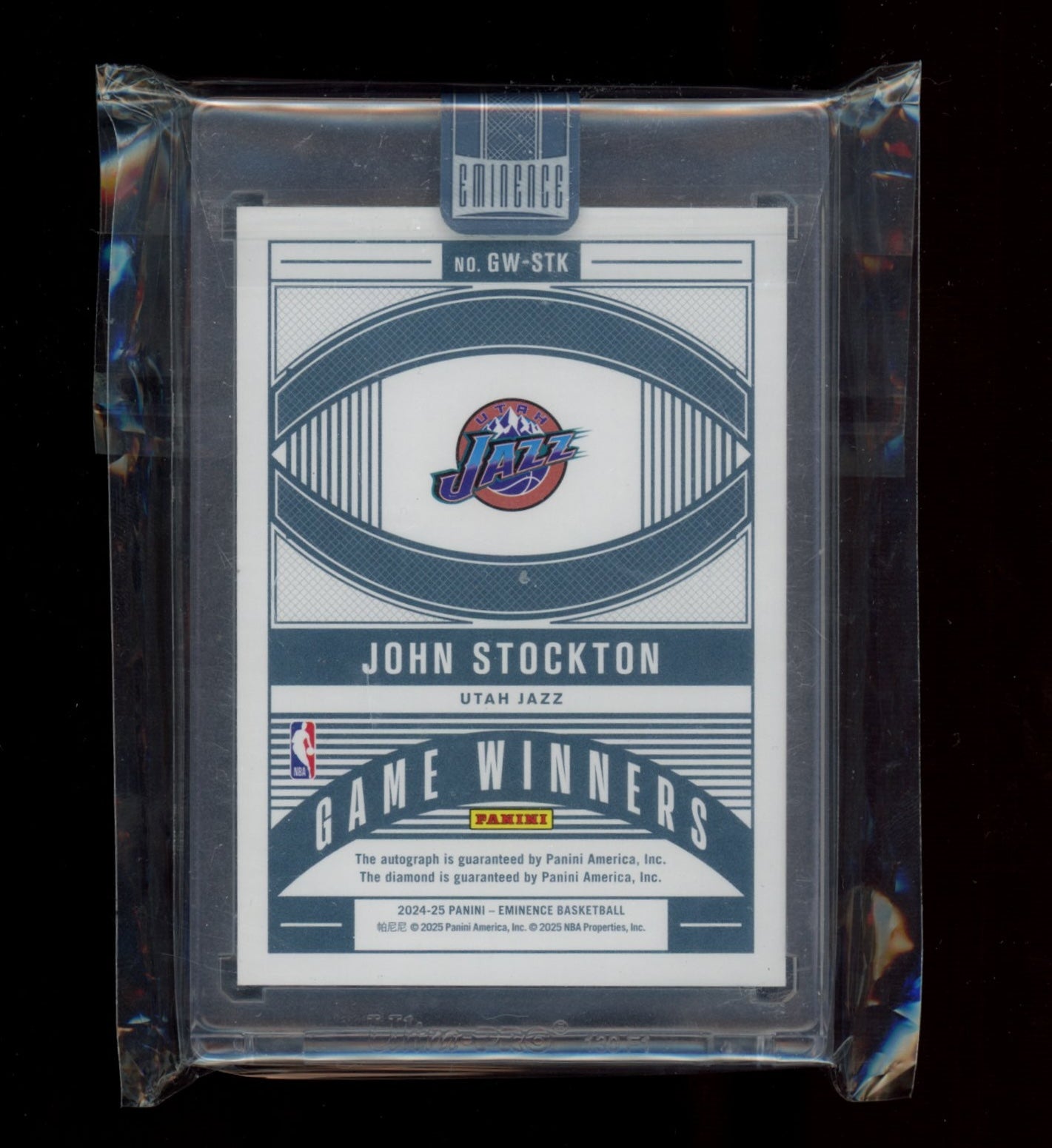 2024-25 Panini Eminence #8 John Stockton Autograph #/10