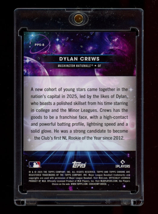 2025 Topps Chrome Cosmic #PPS-8 Dylan Crews Planetary Pursuit Sun