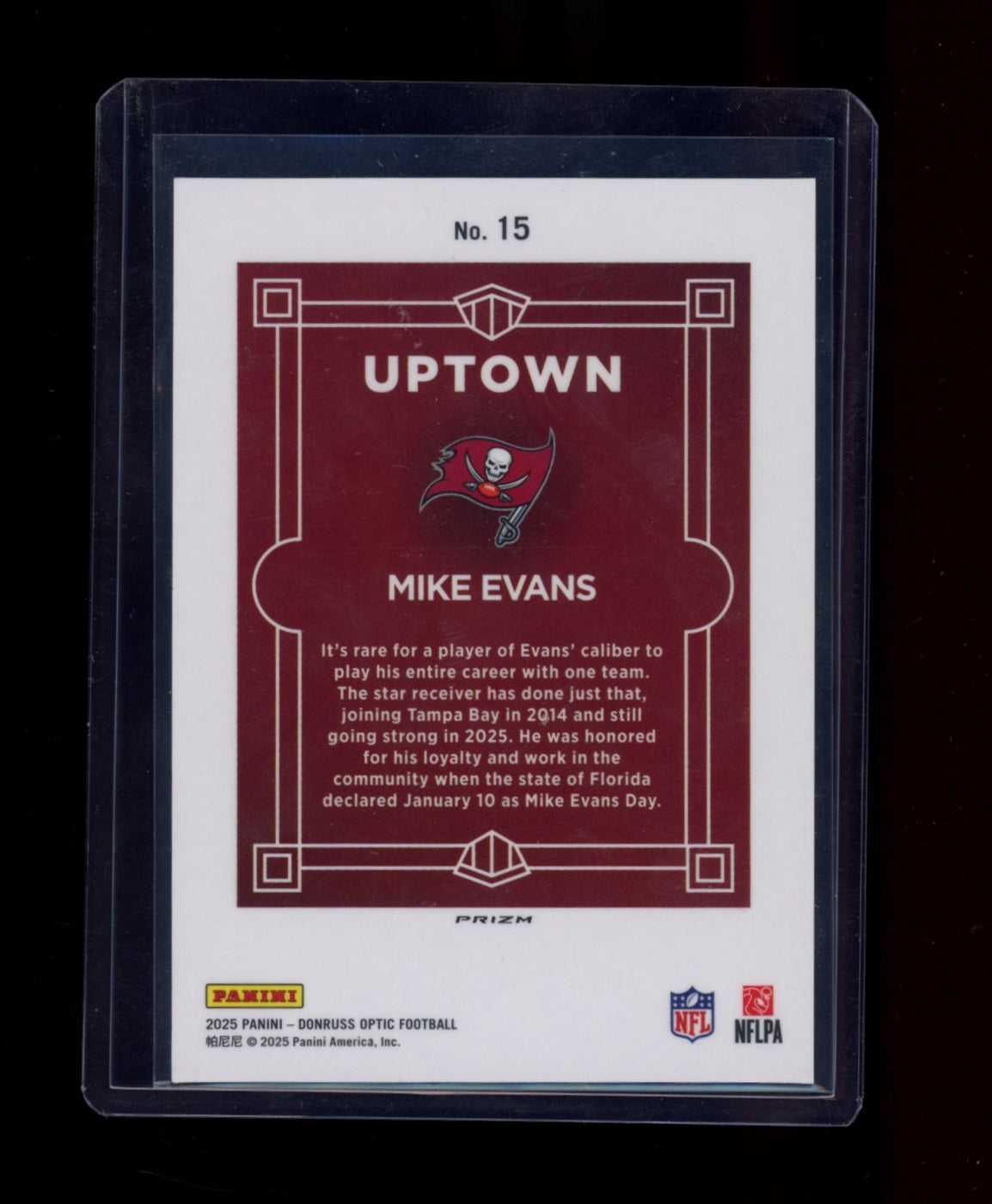 2025 Donruss Optic #15 Mike Evans Uptown