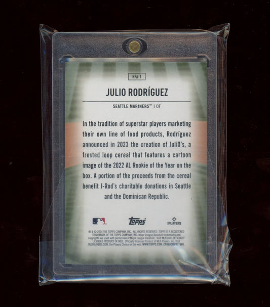 2024 Topps #HFA-7 Julio Rodríguez Home Field Advantage