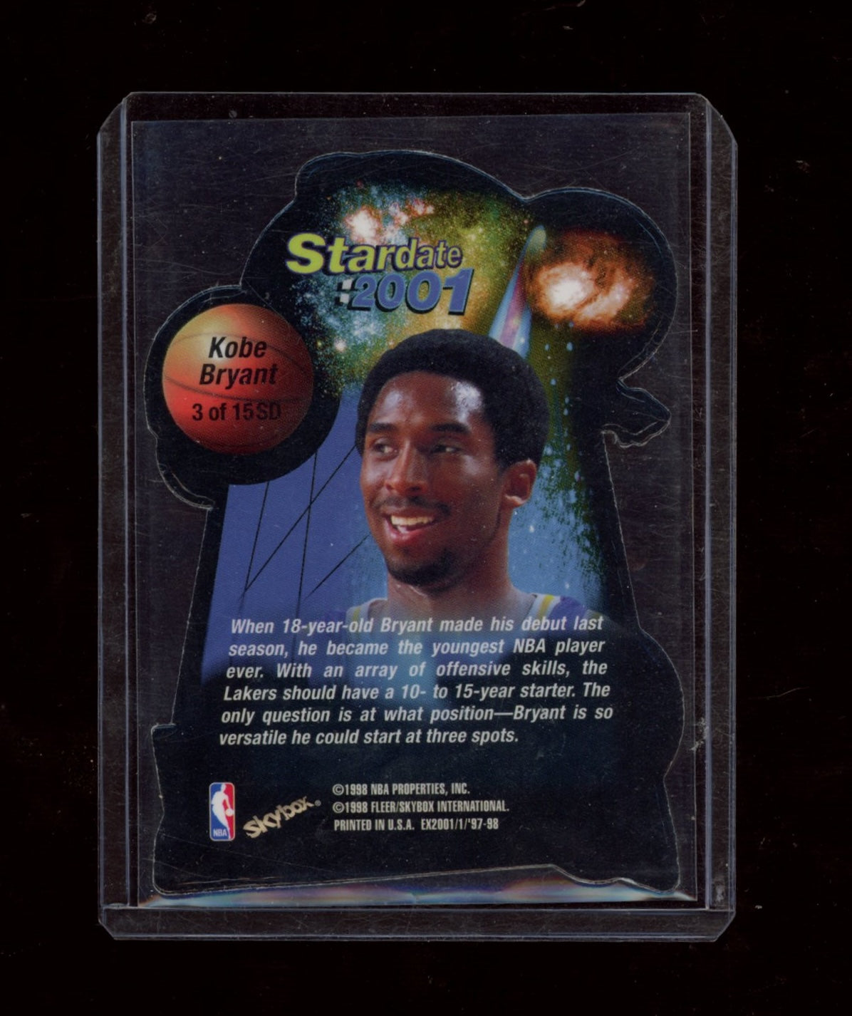 1997-98 E-X2001 #3 SD Kobe Bryant X2001 - Star Date 2001