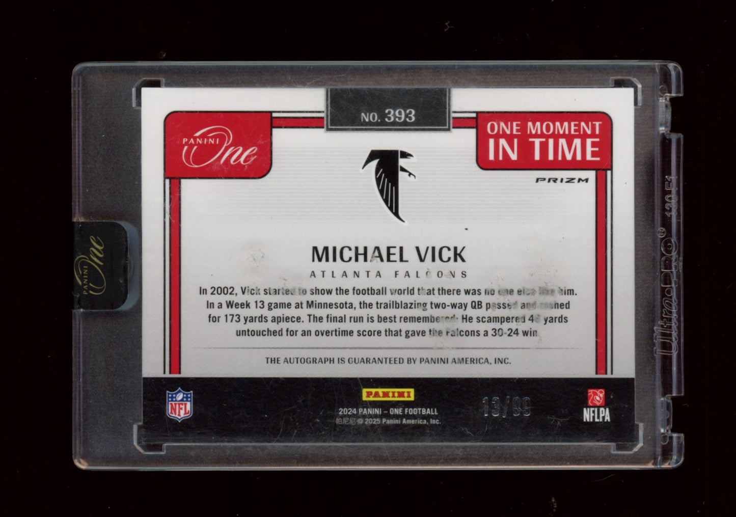 2024 Panini One #393 Michael Vick #/99