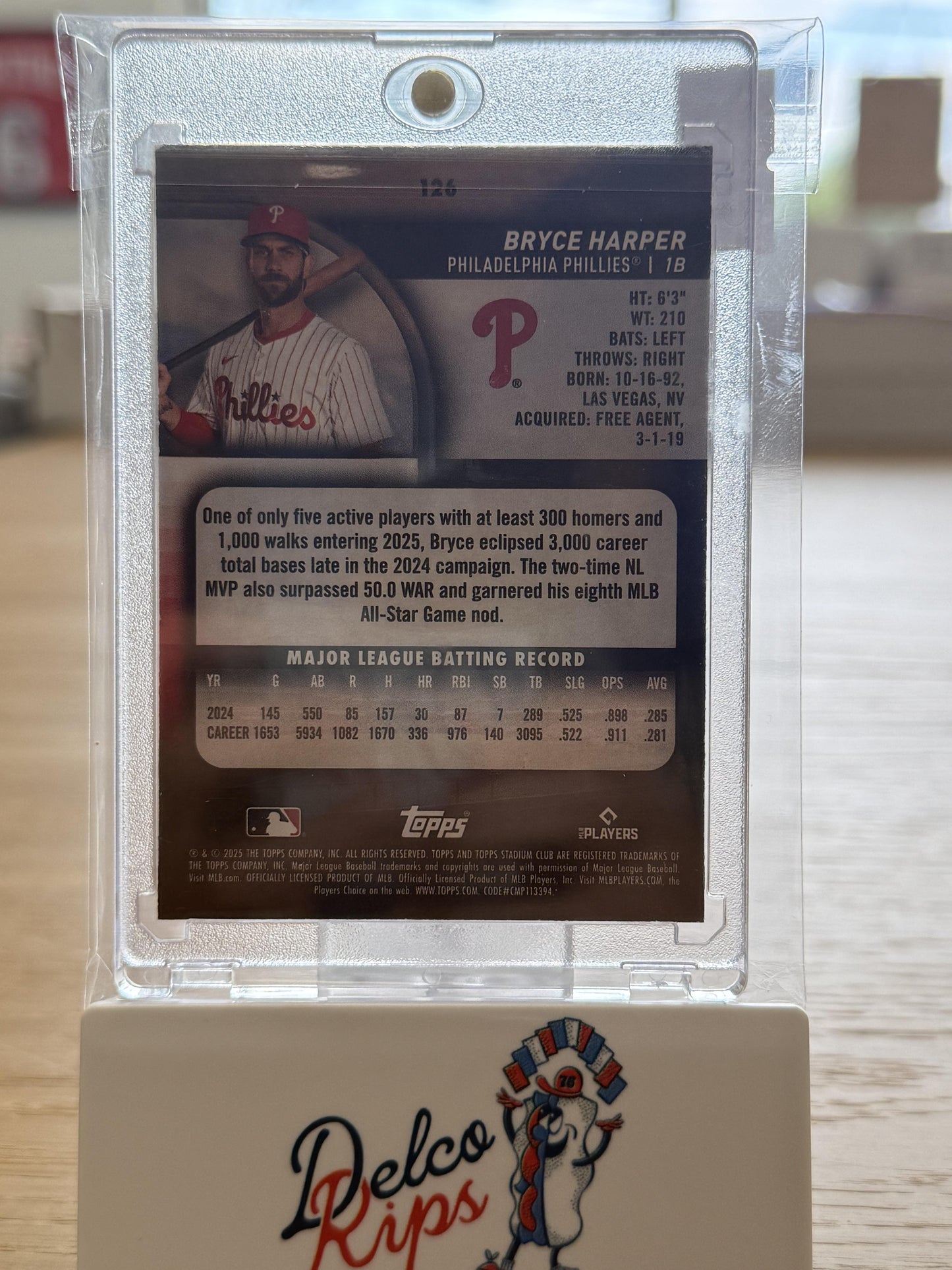 2025 Stadium Club #126 Bryce Harper Members Only