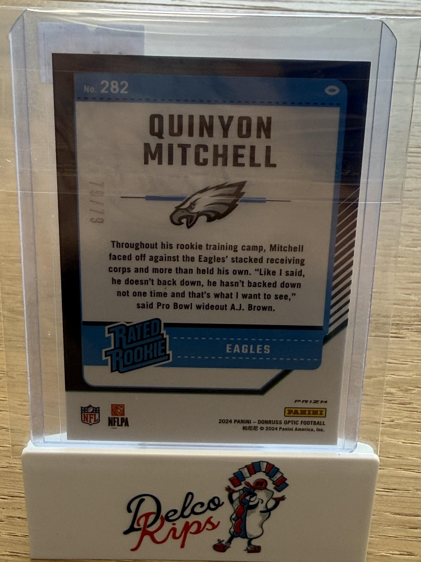 2024 Donruss Optic #282 Quinyon Mitchell Orange Scope #/79