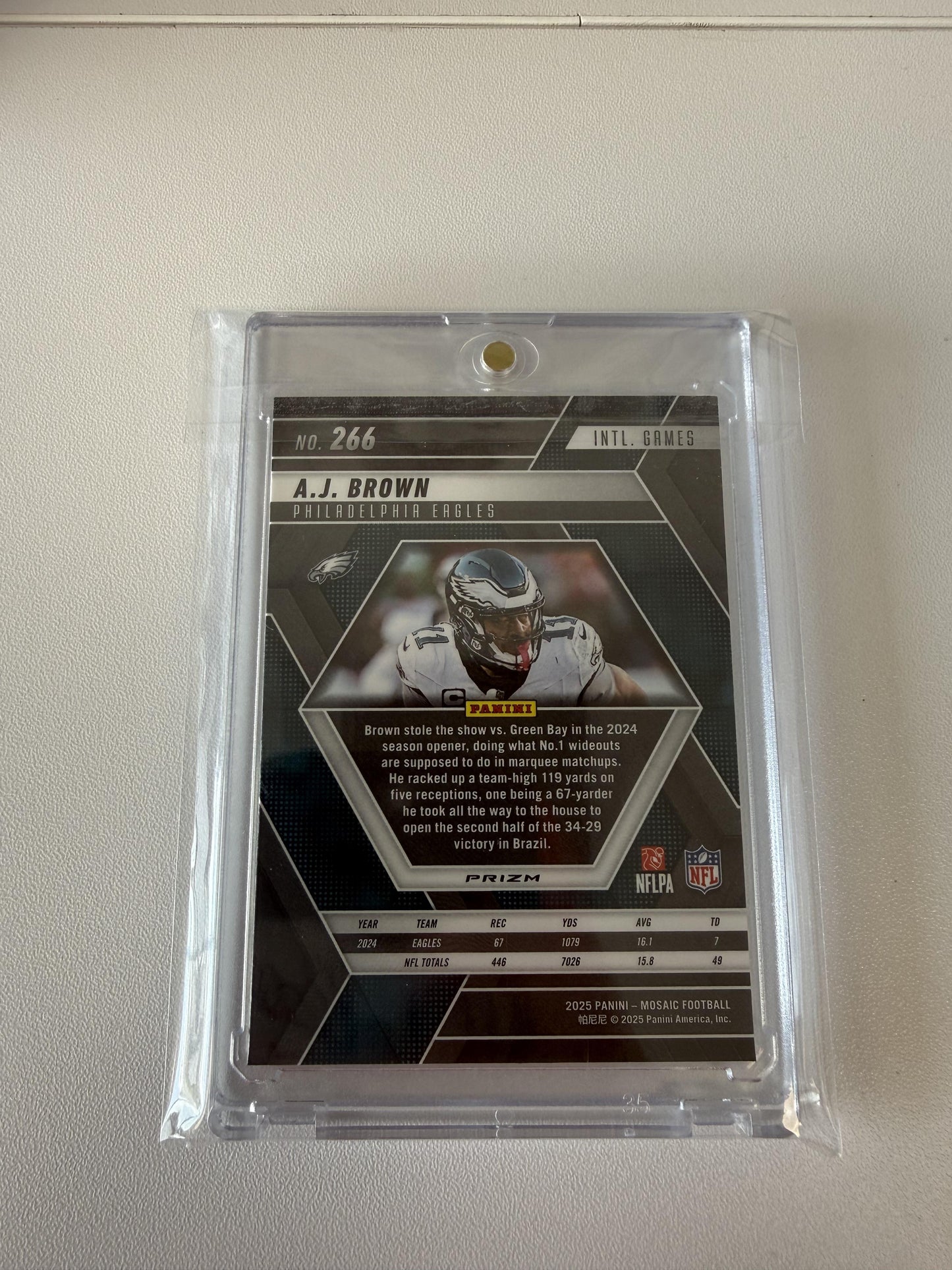 2025 Panini Mosaic #266 A.J. Brown Honeycomb