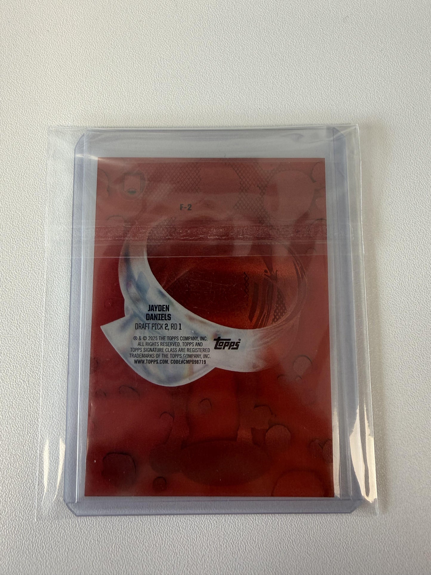 2024 Topps Signature Class #F-2 Jayden Daniels Fluidity Red #/25