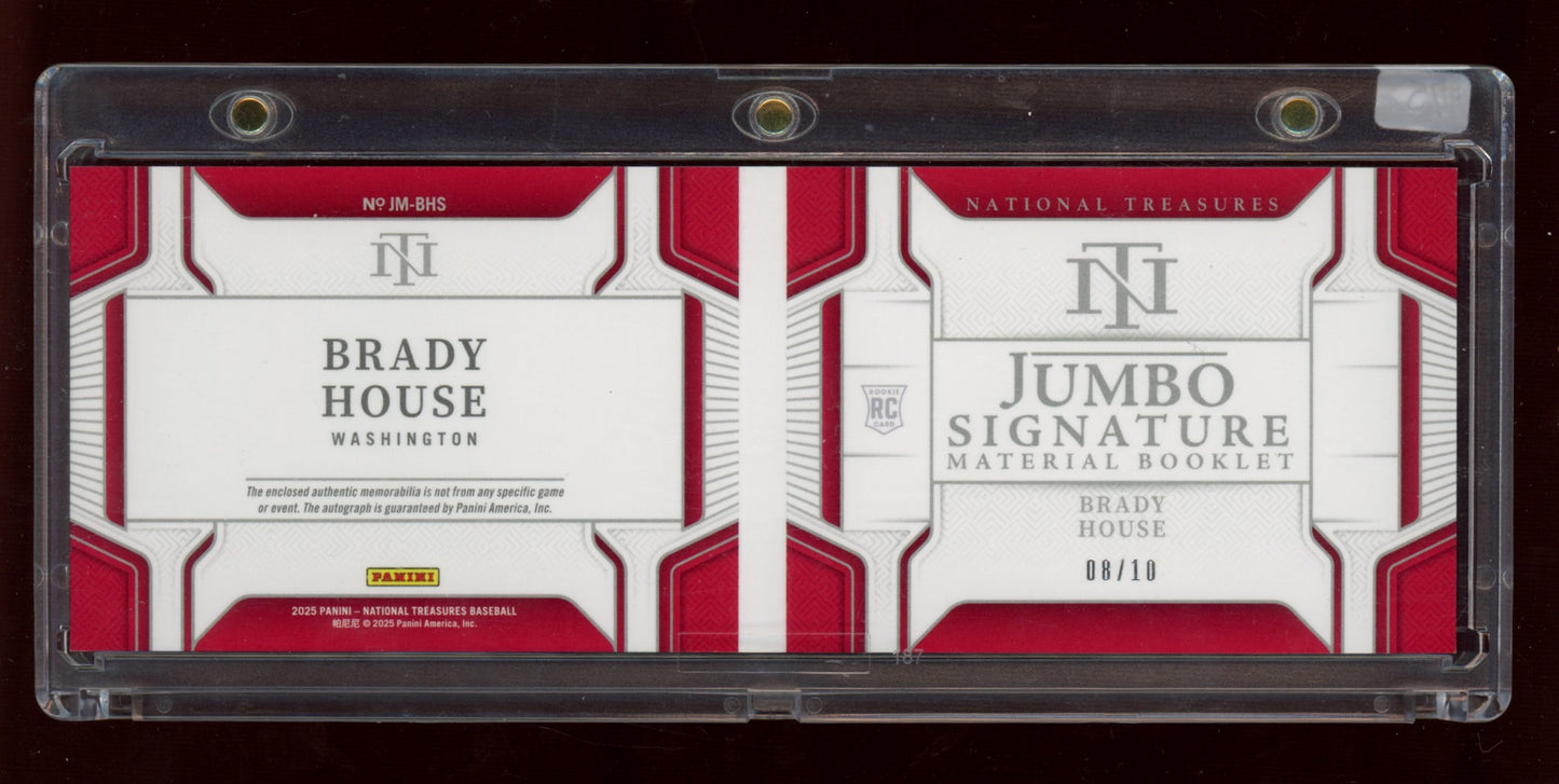 2023 Panini National Treasures #124 Brady House Booklet /10