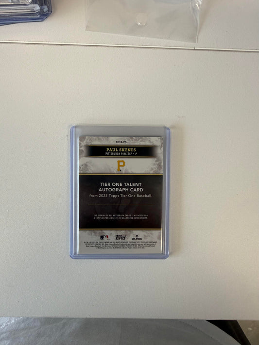 2025 Topps Tier One #TOTA-PS Paul Skenes Tier One Talent Auto /49