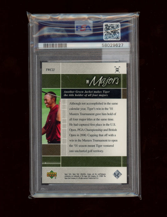 2001 Upper Deck Tiger Woods Collection #TWC22 TW Collection PSA 10