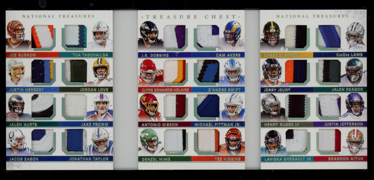 2020 Panini National Treasures #TC-ROOK 24 Rookie Jersey Treasure Chest #/25