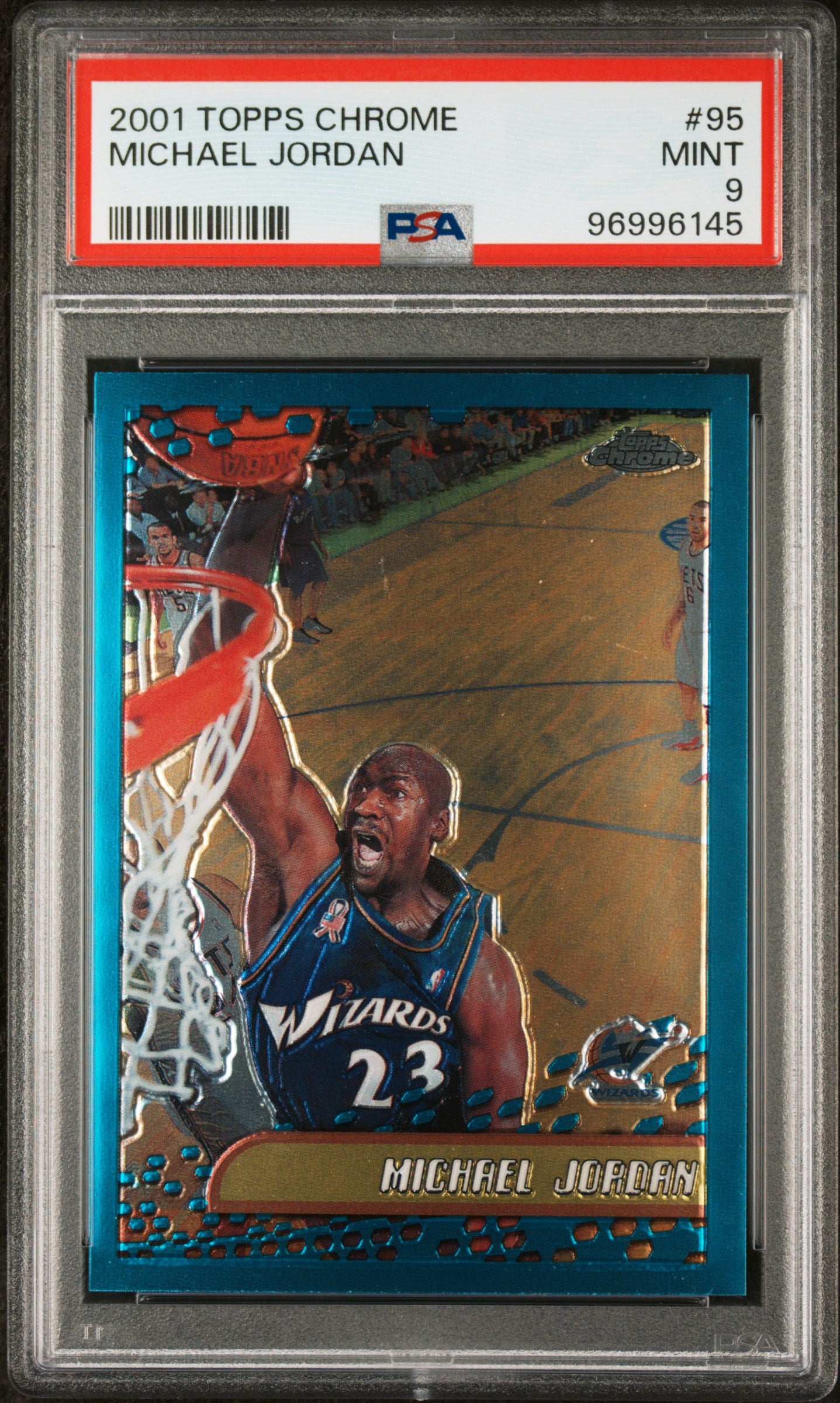 2001 Topps Chrome #95 Michael Jordan PSA 9