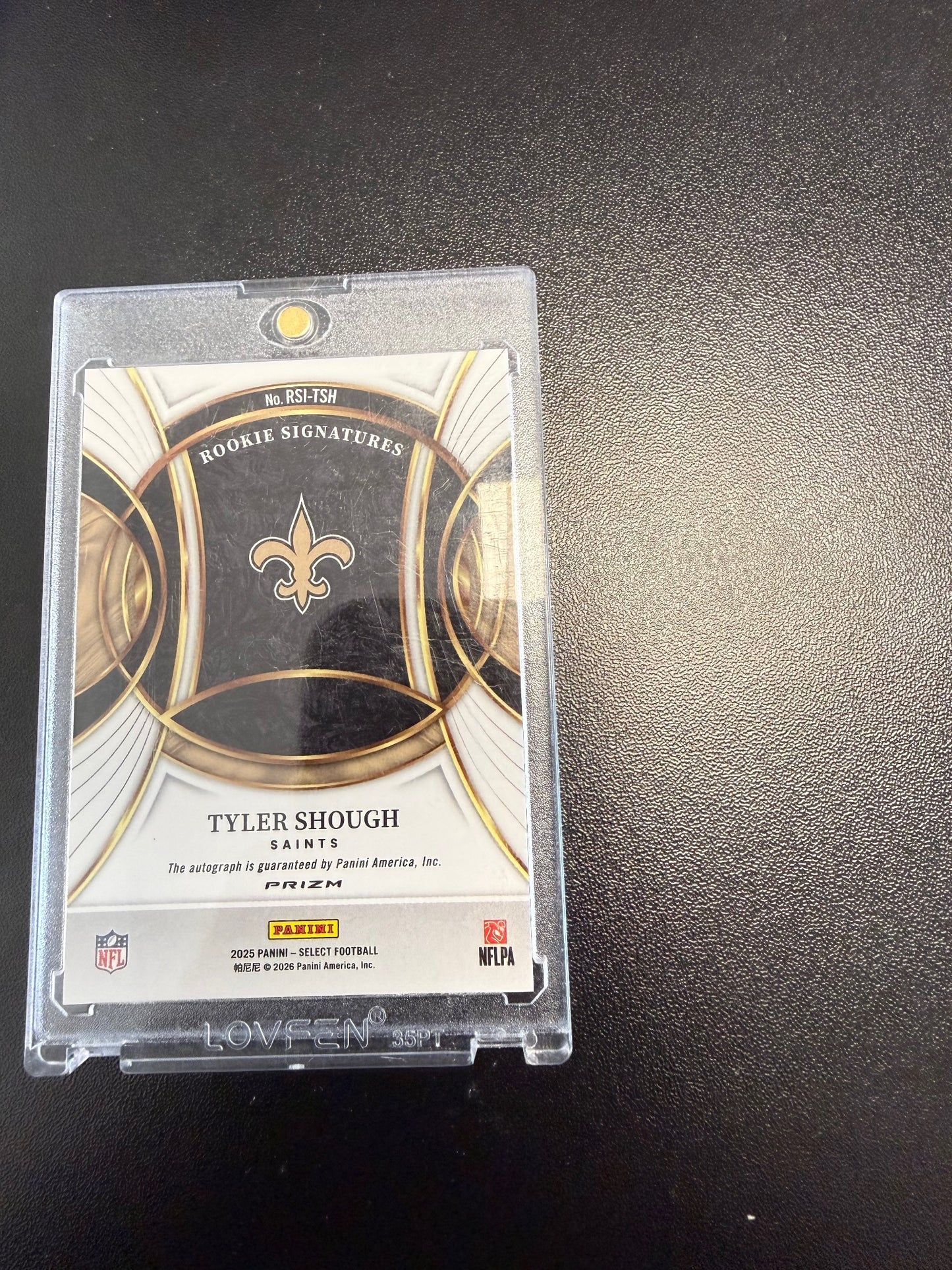 2025 Panini Select #RSI-TSH Tyler Shough Rookie Signatures