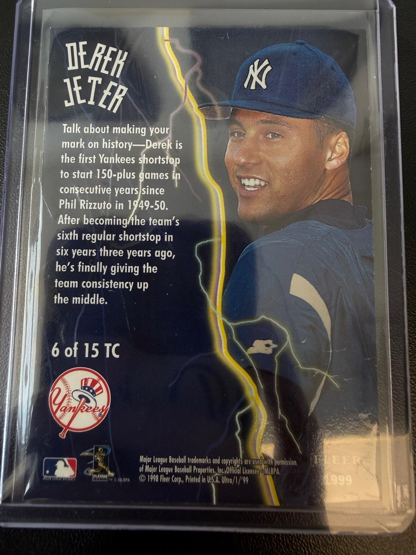1999 Ultra #6 TC Derek Jeter Thunderclap