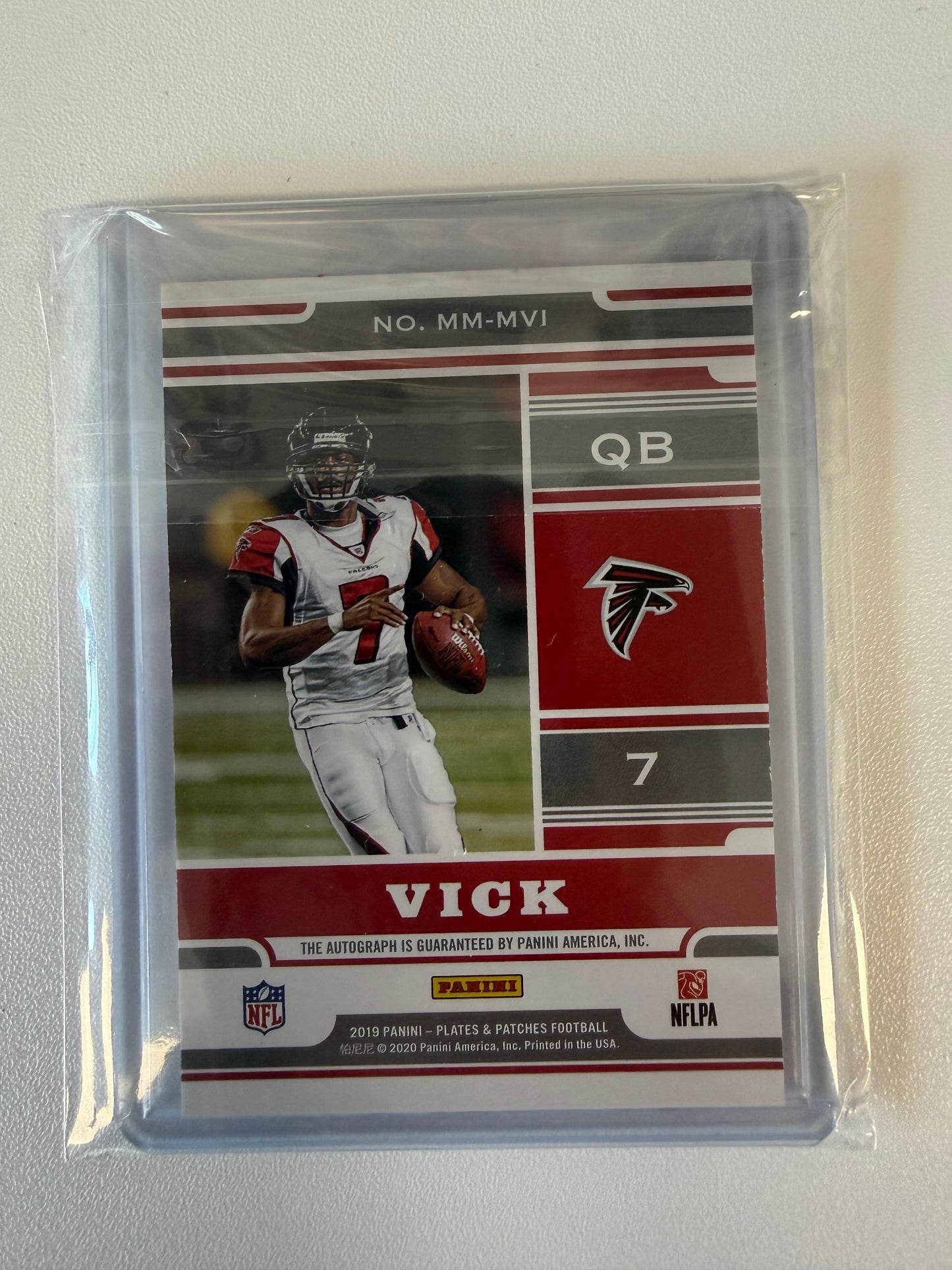 2019 Panini Plates & Patches #MM-MVI Michael Vick Marquee Marks Autographs #/99