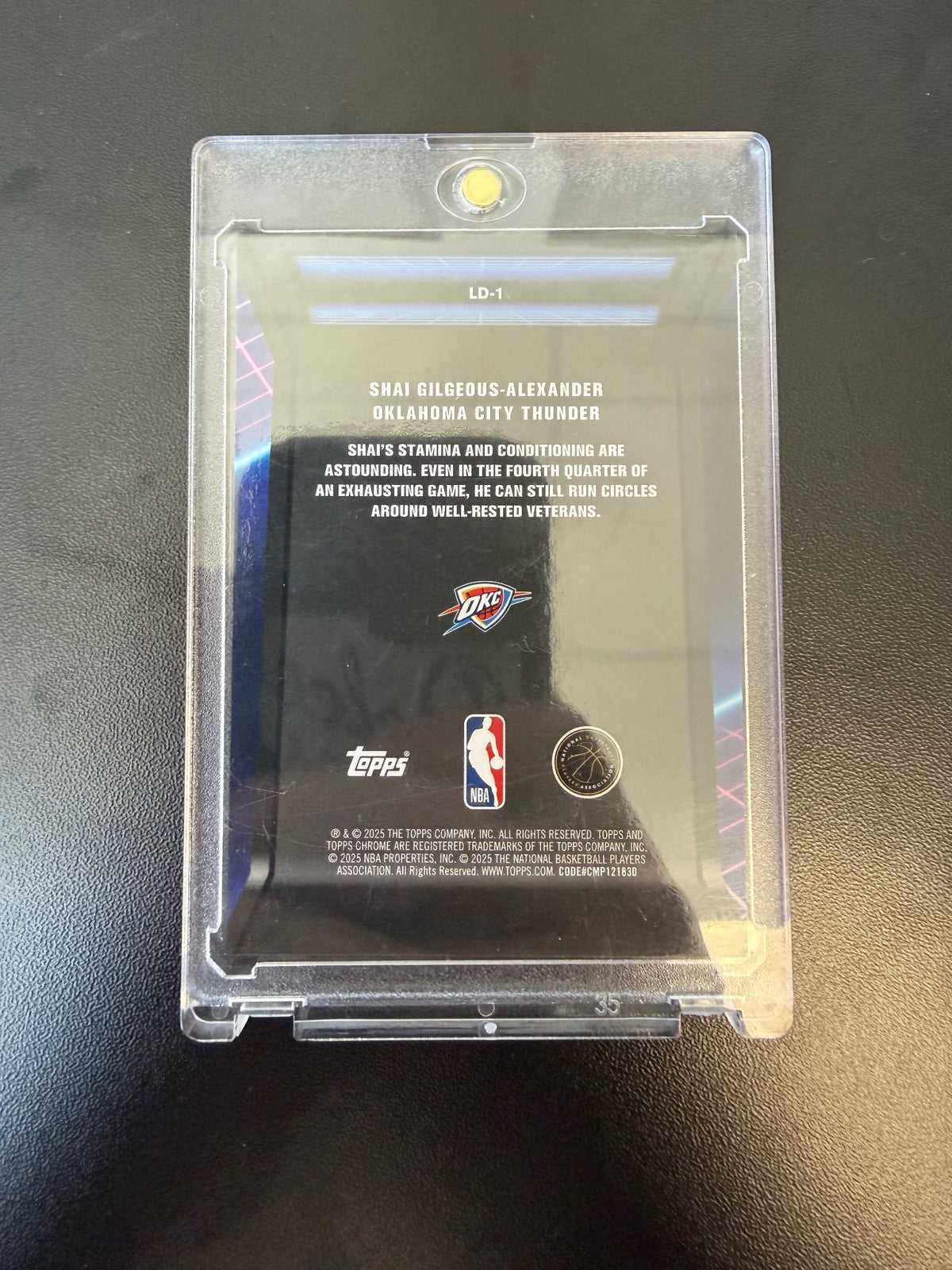 2025-26 Topps Chrome #LD-1 Shai Gilgeous-Alexander Orange Refractor #/25