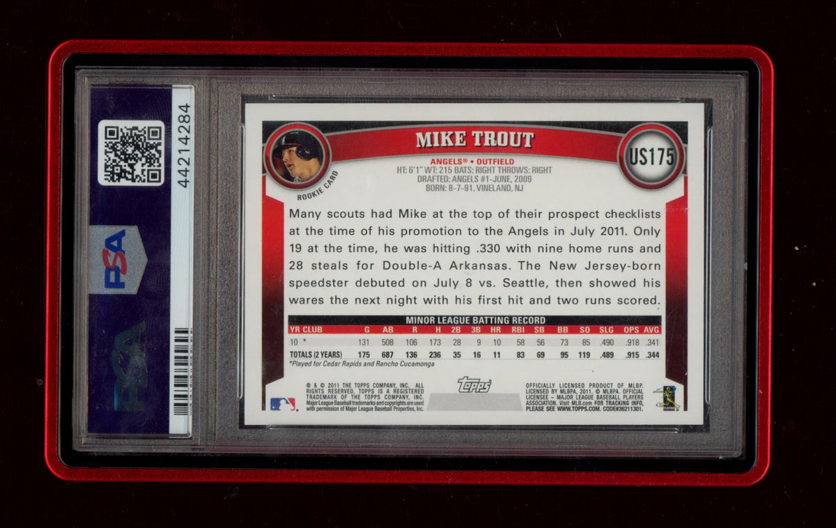 2011 Topps Update #US175 Mike Trout PSA 10