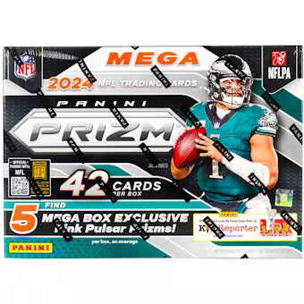 2024 Panini Prizm Football Mega Box (Pink Pulsar Prizms!)