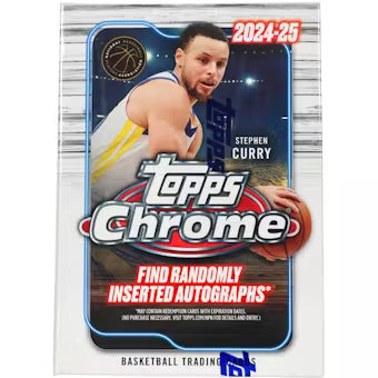 2024/25 Topps Chrome Basketball 8-Pack Blaster Pack