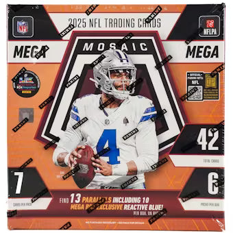 2025 Panini Mosaic Football Mega Box (Reactive Blue Parallels!)