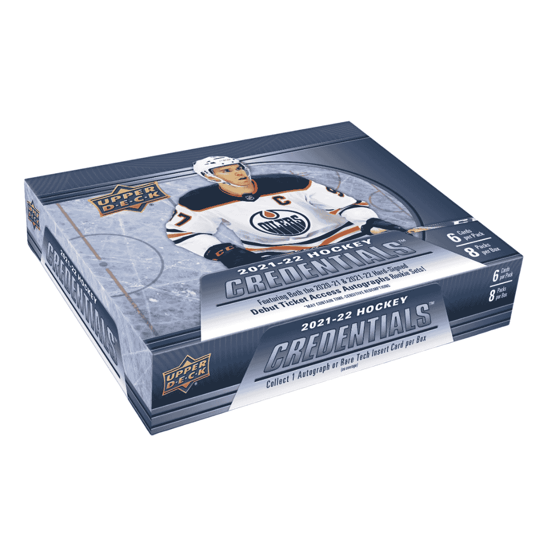 2021-22 Upper Deck Credentials Hockey Hobby Box