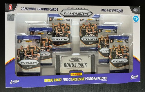 2025 Prizm WNBA Costco Sealed Box 6 Packs + 1 Bonus Pandora Pack
