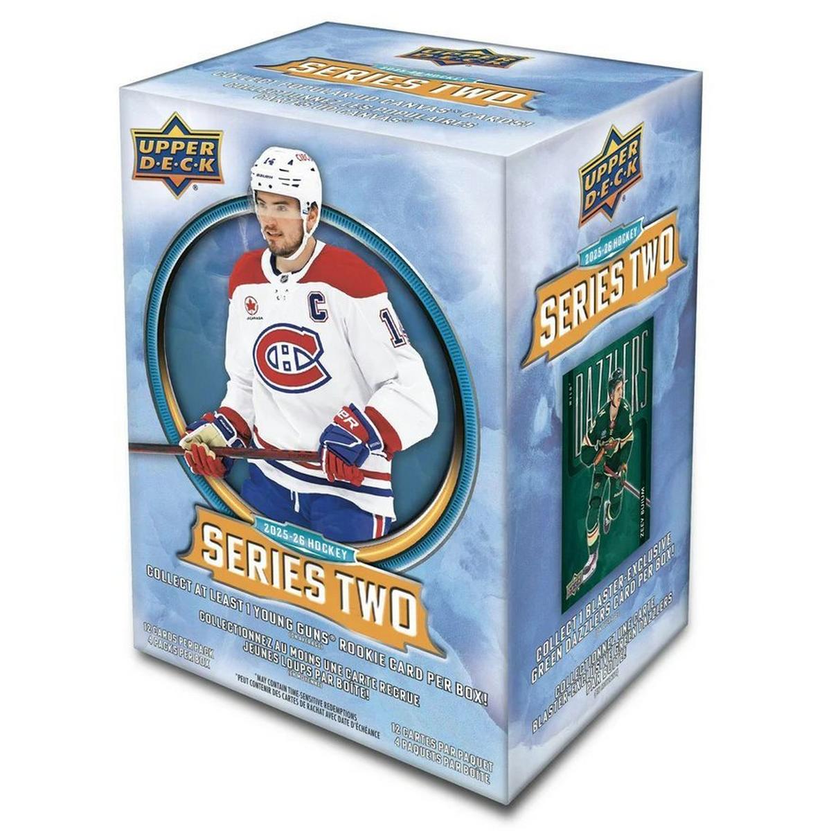 2025-26 Upper Deck Series Two NHL Trading Card Blaster Box