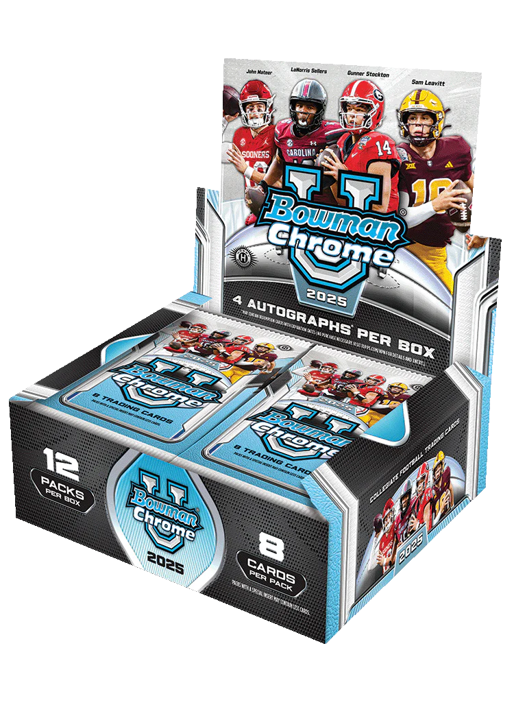 2025 Bowman University Chrome® Football - Hobby Jumbo Box