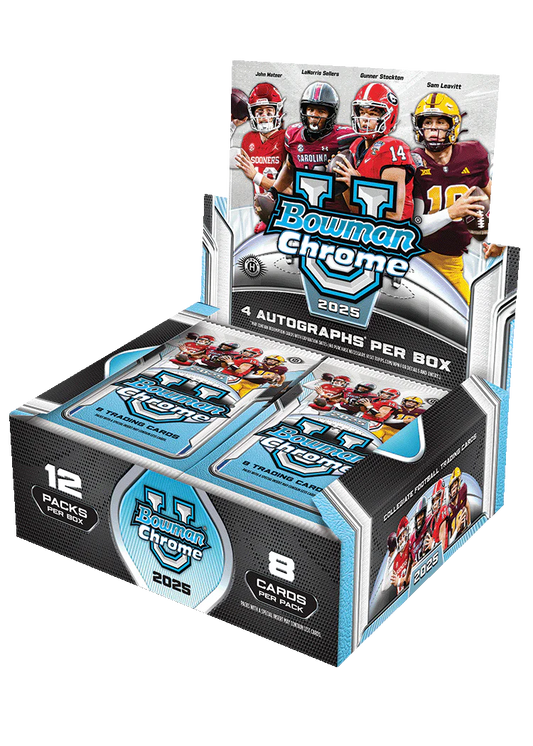 2025 Bowman University Chrome® Football - Hobby Jumbo Box
