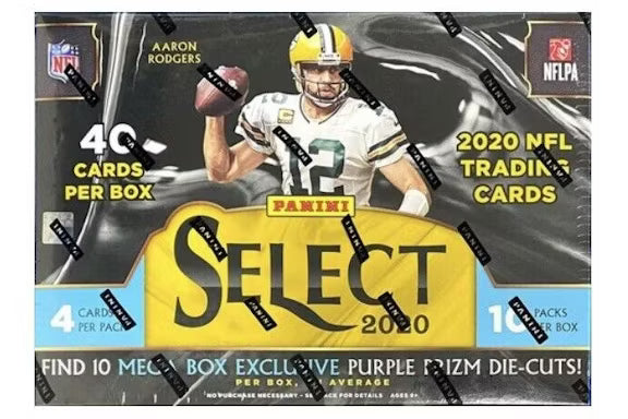 2020 Panini Select Football Mega Box (Purple Die Cuts