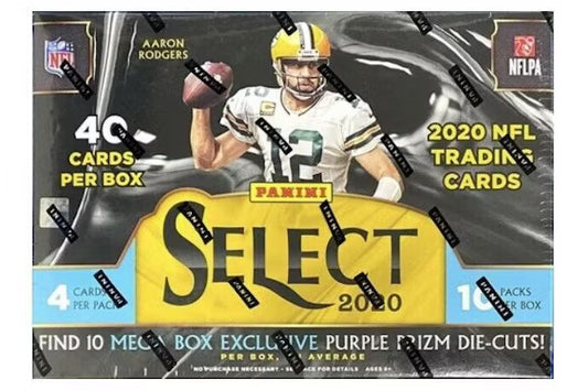 2020 Panini Select Football Mega Box (Purple Die Cuts
