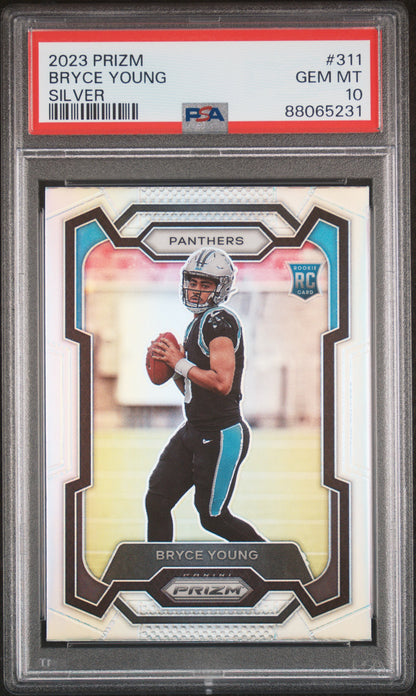 2023 Panini Prizm #311 Bryce Young Silver Prizm PSA 10