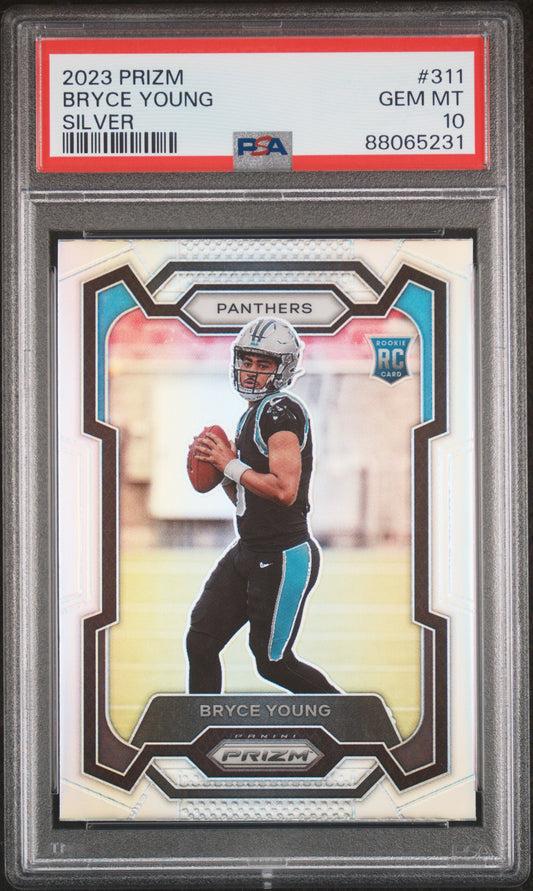 2023 Panini Prizm #311 Bryce Young Silver Prizm PSA 10