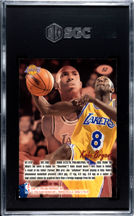 1996-97 Fleer Ultra #52 Kobe Bryant SGC 9