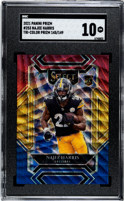2021 Panini Prizm #253 Najee Harris Tri-Color Prizm SGC 10