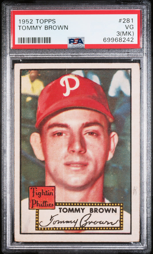 1952 Topps #281 Tommy Brown PSA 3