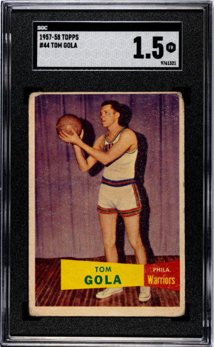 1957-58 Topps #44 Tom Gola SGC 1.5