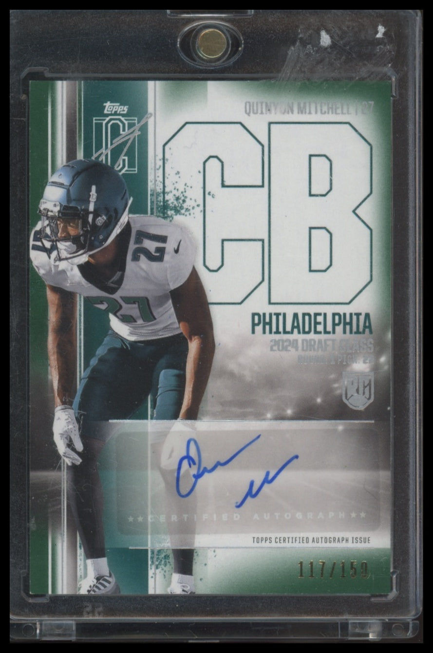 2024 Topps Signature Class #RCA-QM Quinyon Mitchell Green #/150