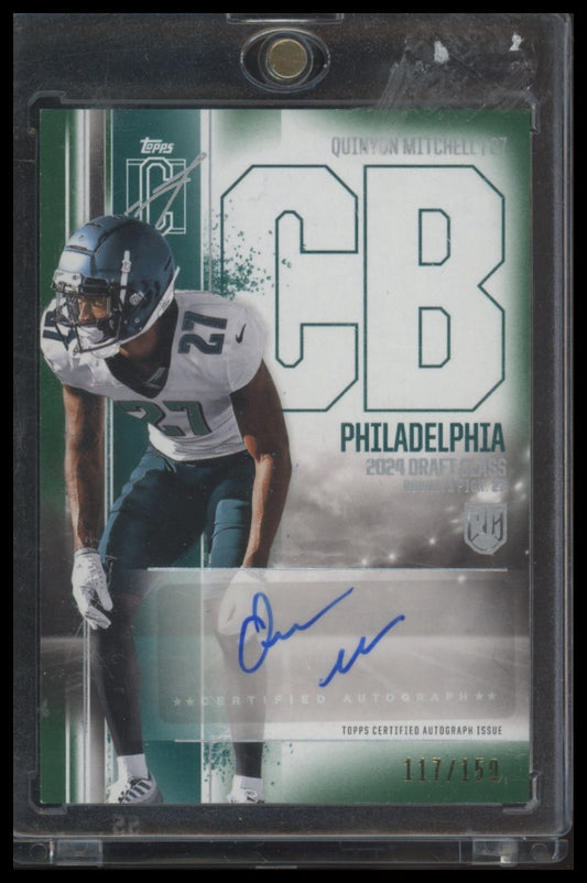 2024 Topps Signature Class #RCA-QM Quinyon Mitchell Green #/150