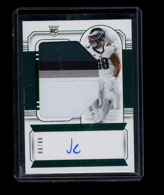 2023 Panini National Treasures #11 Jalen Carter Rookie Signatures Green #/98