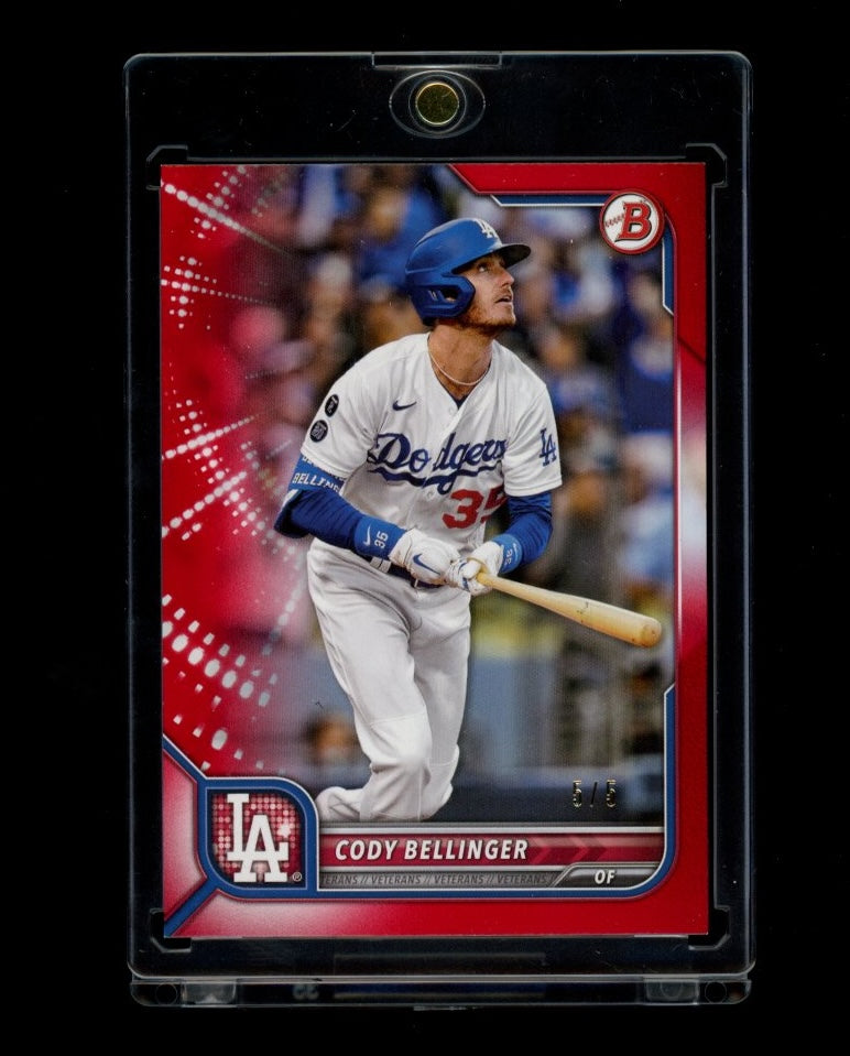 2022 Bowman #57 Cody Bellinger Red #/5