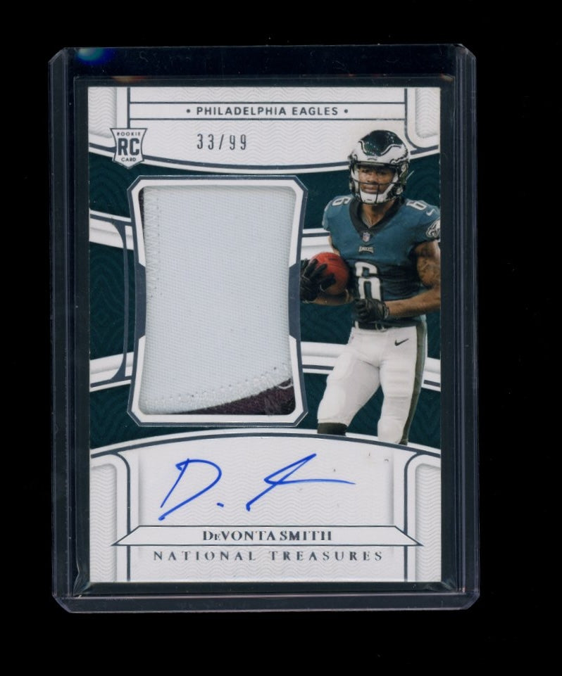 2021 Panini National Treasures #160 DeVonta Smith #/99