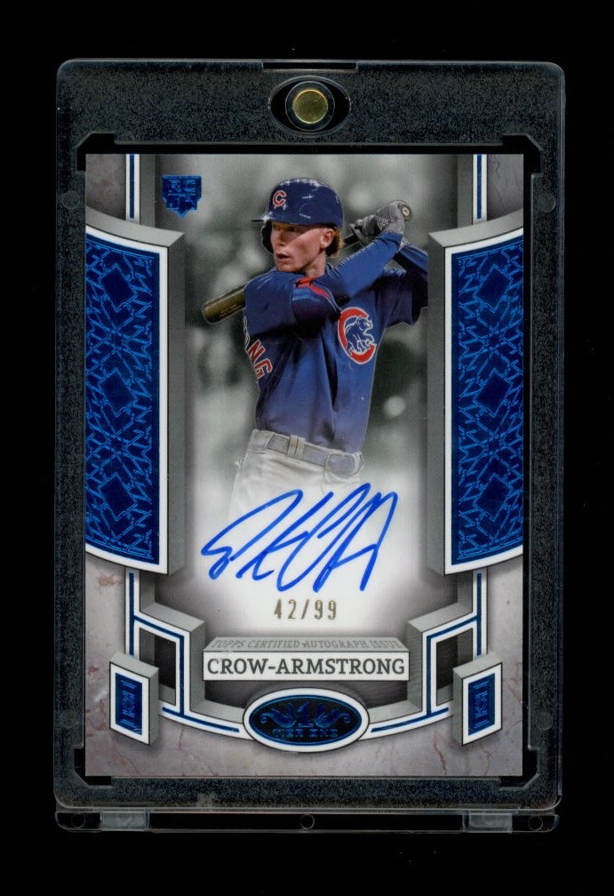 2024 Topps Tier One #BOA-PC Pete Crow-Armstrong Break Out Autographs Blue #/99